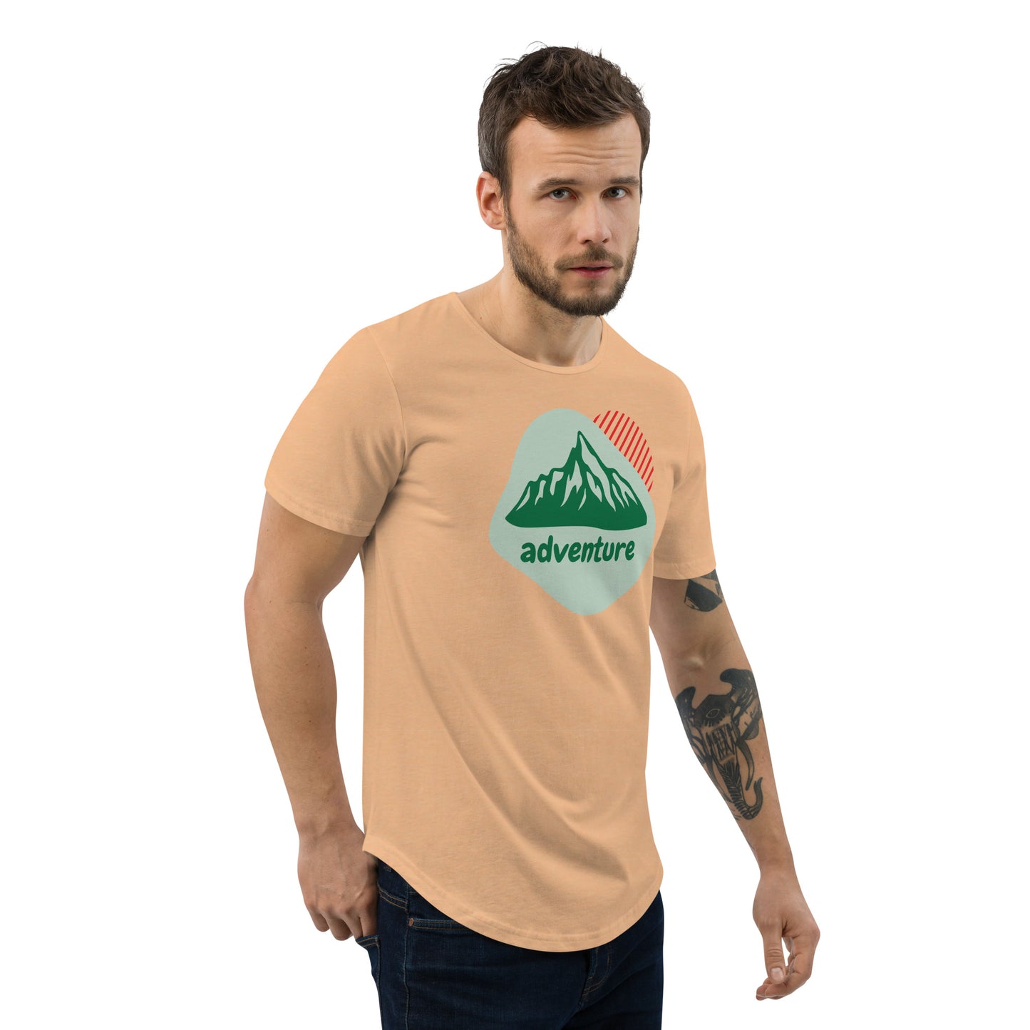 Adventure Men's Curved Hem T-Shirt