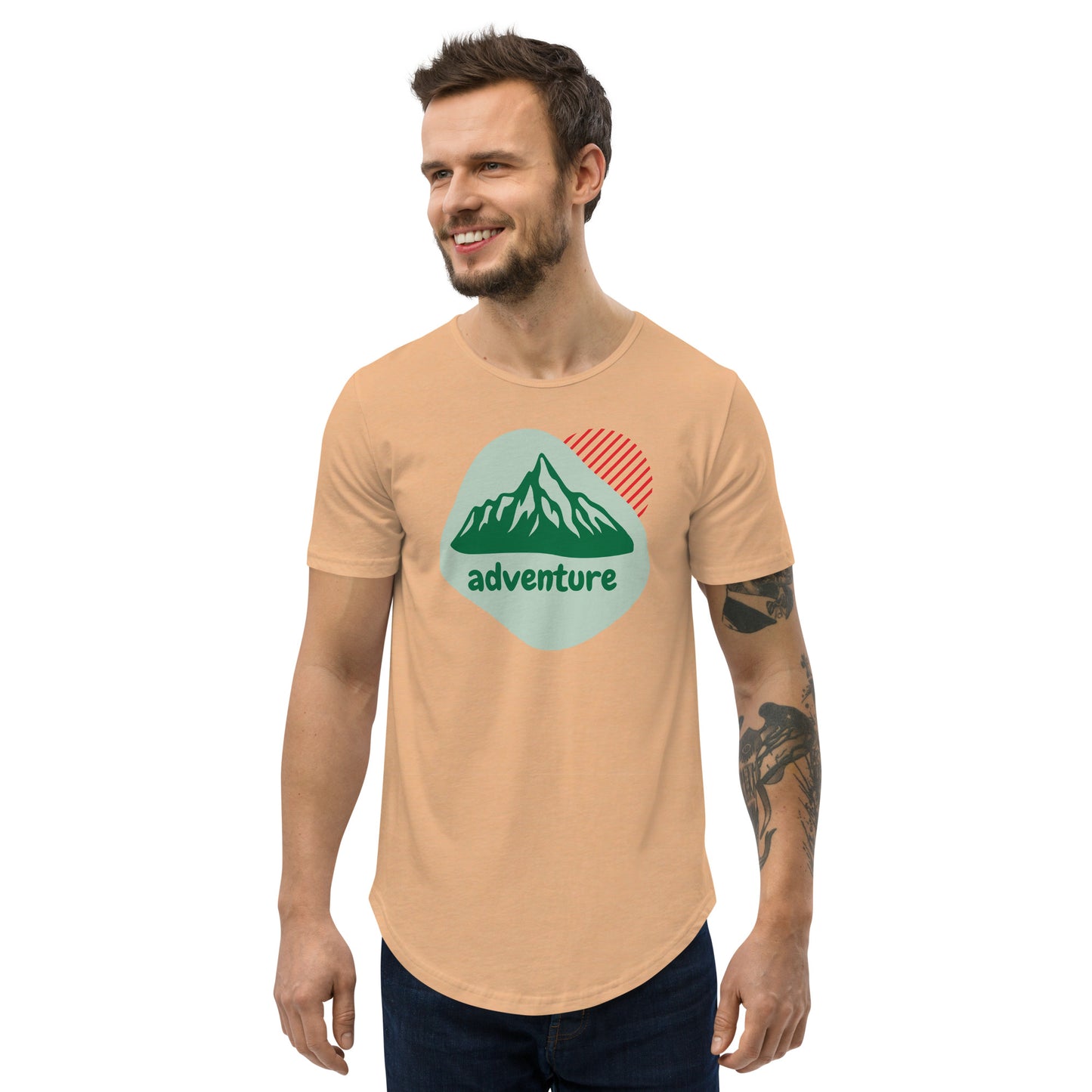 Adventure Men's Curved Hem T-Shirt